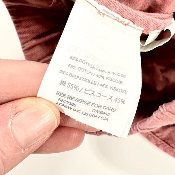 Madewell mauve cotton pull on shorts S - Picture 6 of 9